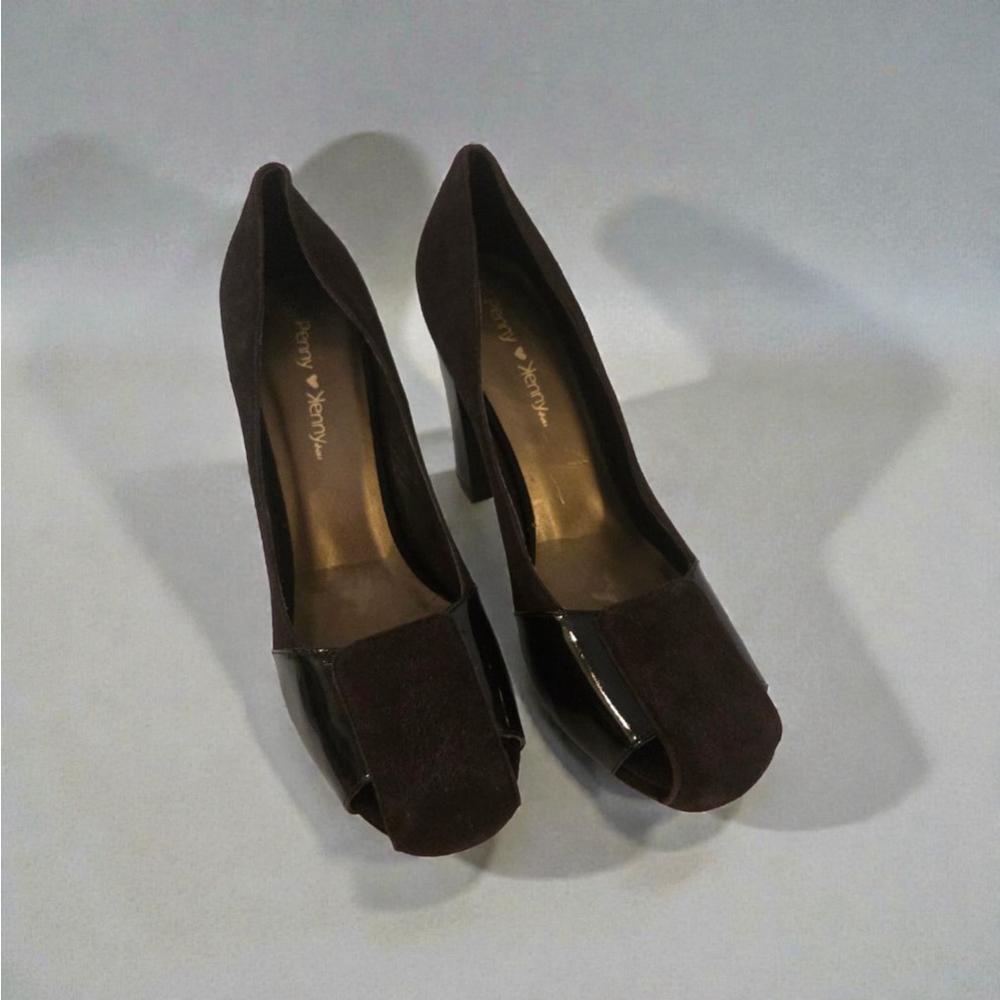 Women's Penny Loves Kenny Brown & Black Heels